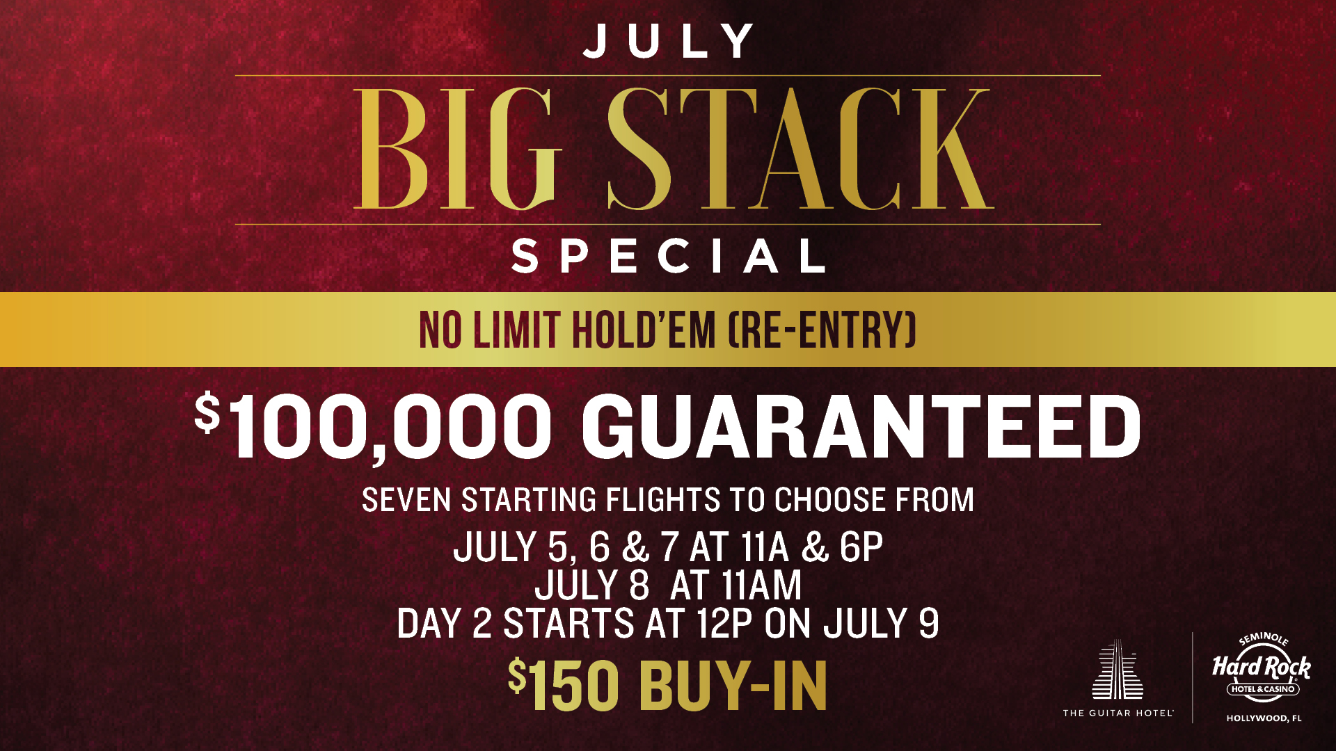 July 2023 Big Stack Special: Prize Pool and Payouts