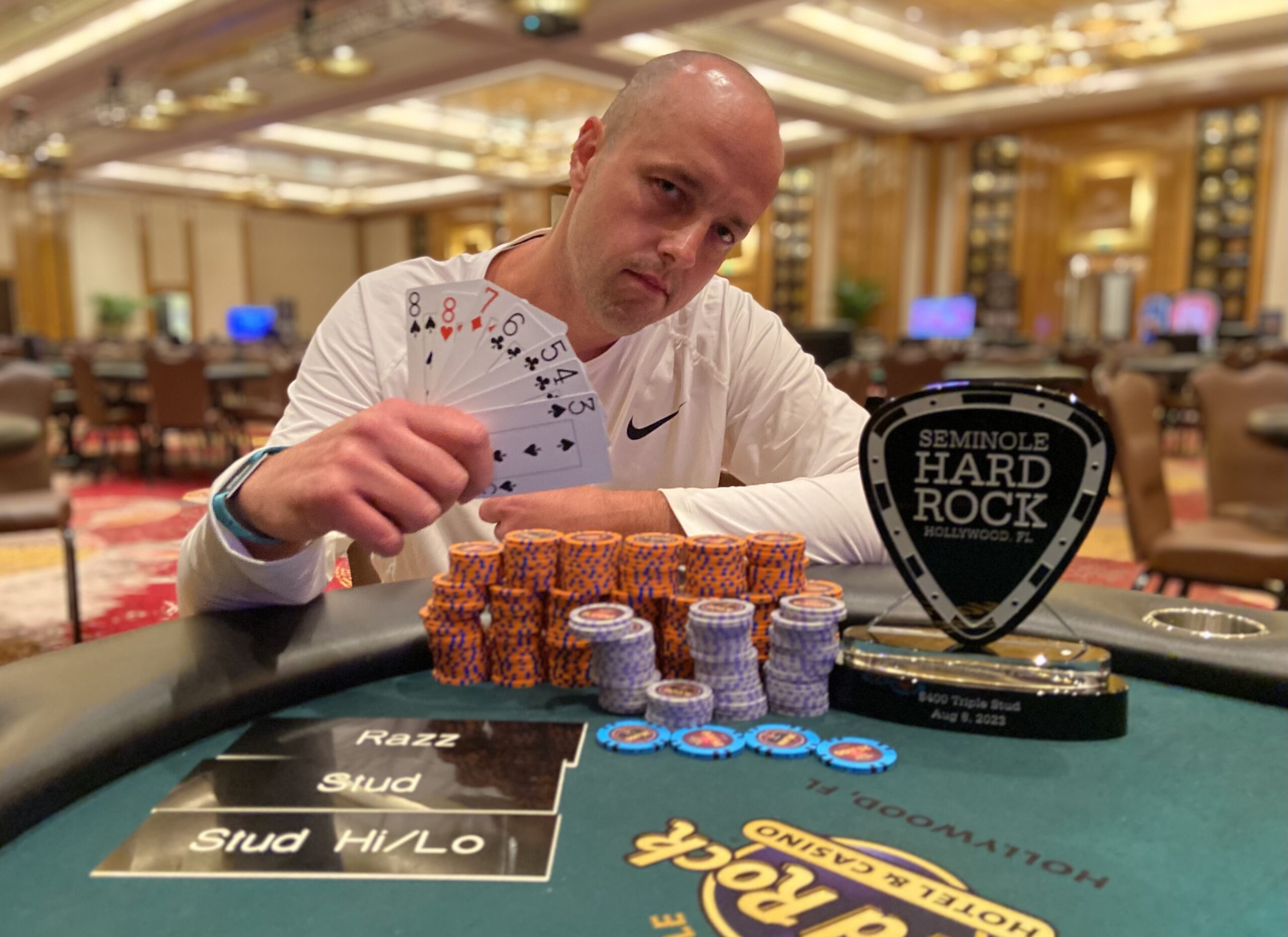 David Brookshire Wins Event 52 of the 2023 Seminole Acid Rock Poker Open Outright for $4,805